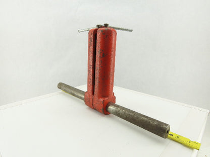 8" Adjustable Width Roller Edge Material Feed Guide Support Assembly