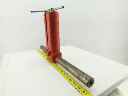 8" Adjustable Width Roller Edge Material Feed Guide Support Assembly