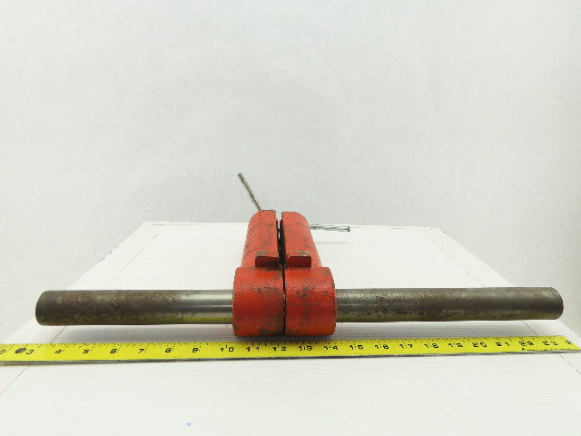 8" Adjustable Width Roller Edge Material Feed Guide Support Assembly