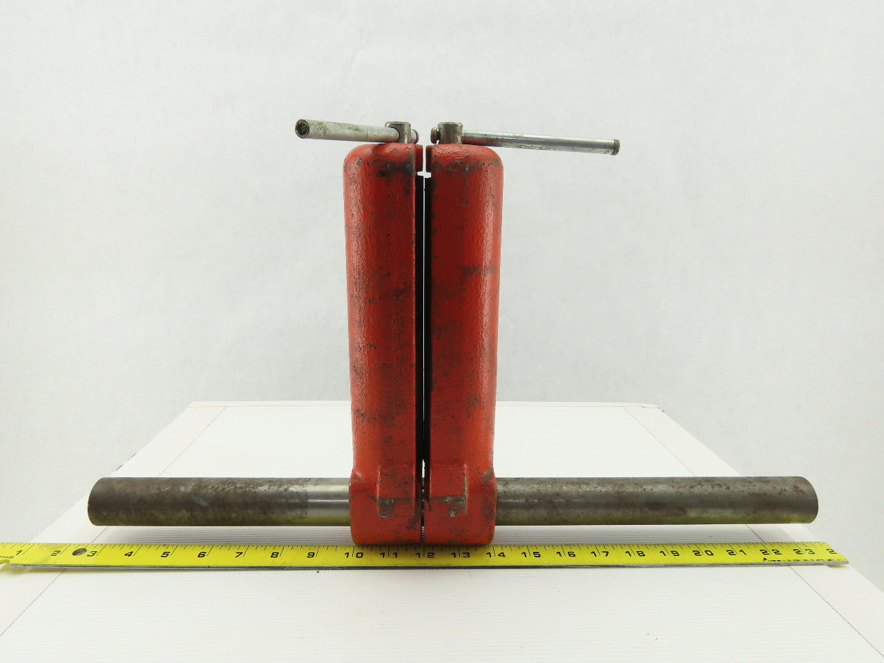 8" Adjustable Width Roller Edge Material Feed Guide Support Assembly