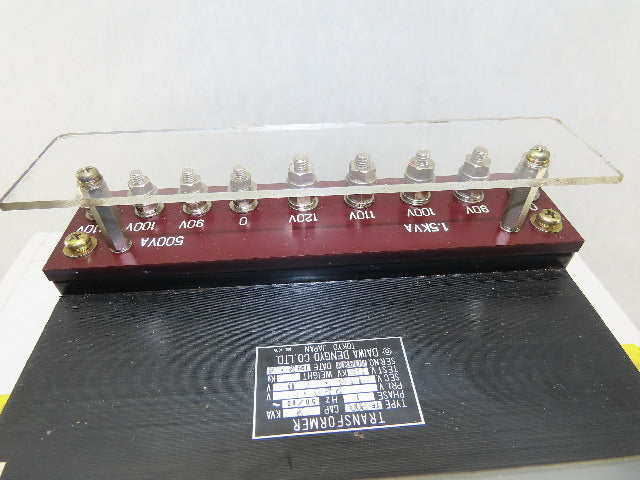 Daiwa Dengyo TF-2000 220V Primary 110V Secondary 2kVa 1Ph 50/60Hz Transformer