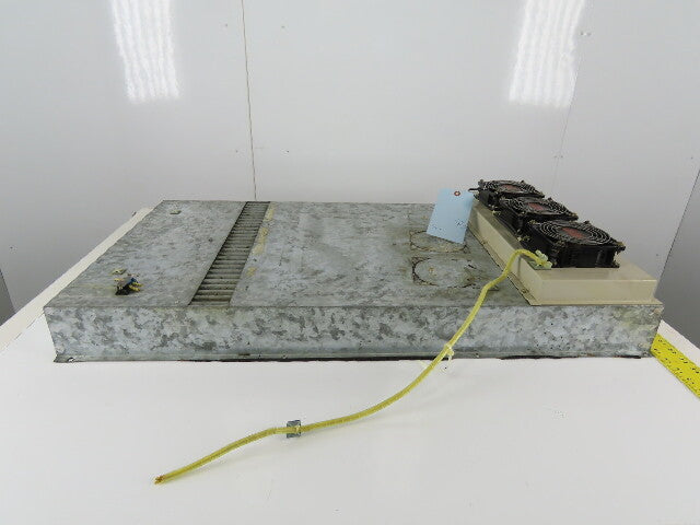 Centaur CT3B55A 38-1/4" x 21" 3 Fan Bank Electrical Enclosure Cooling Unit 100V