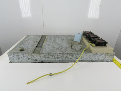 Centaur CT3B55A 38-1/4" x 21" 3 Fan Bank Electrical Enclosure Cooling Unit 100V