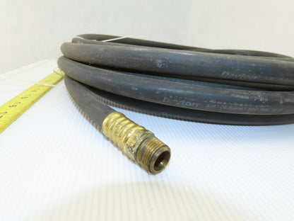 Dayton 3/8" Low Pressure Rubber Hose 200 PSI WP 3/8" Male Non Swivel 30'