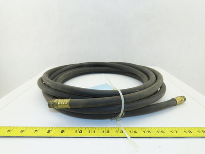 Dayton 3/8" Low Pressure Rubber Hose 200 PSI WP 3/8" Male Non Swivel 30'