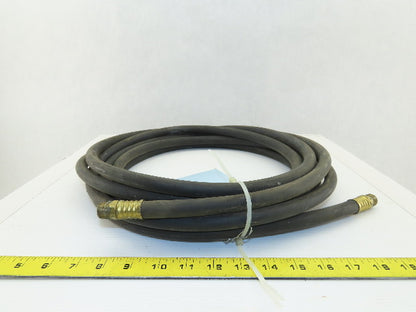 Dayton 3/8" Low Pressure Rubber Hose 200 PSI WP 3/8" Male Non Swivel 30'