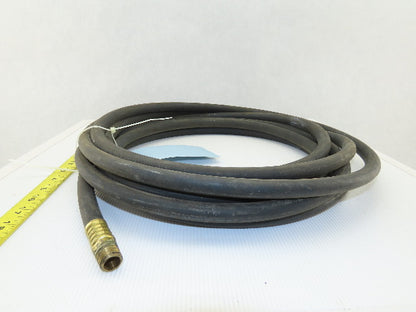 Dayton 3/8" Low Pressure Rubber Hose 200 PSI WP 3/8" Male Non Swivel 30'