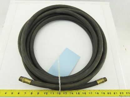 Dayton 3/8" Low Pressure Rubber Hose 200 PSI WP 3/8" Male Non Swivel 30'