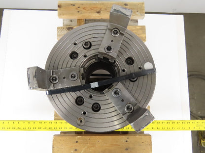 16" Lathe Power Chuck 3 Jaw Serrated 1.5mmx60 Thru Hole 3000RPM 550 PSI