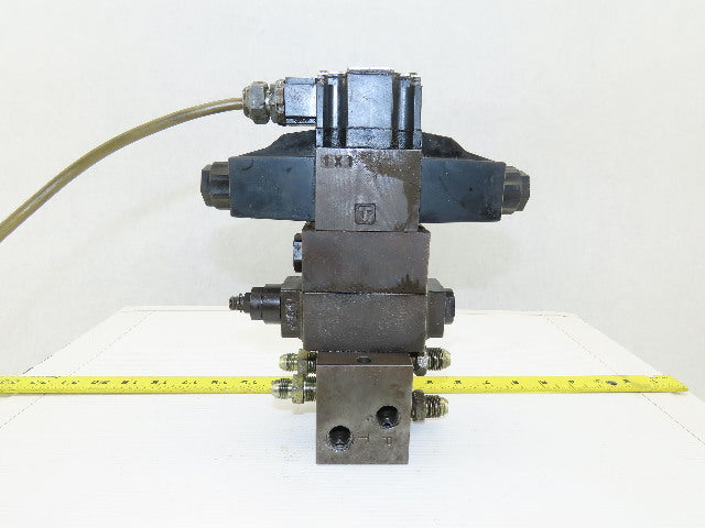 Daikin KSO-G02-2NA-10-N 4/3 Way Closed Center Hydraulic Valve Check Manifold