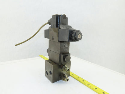 Daikin KSO-G02-2NA-10-N 4/3 Way Closed Center Hydraulic Valve Check Manifold