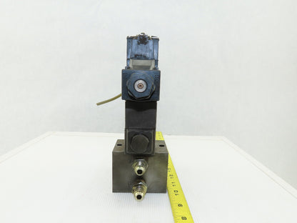 Daikin KSO-G02-2NA-10-N 4/3 Way Closed Center Hydraulic Valve Check Manifold