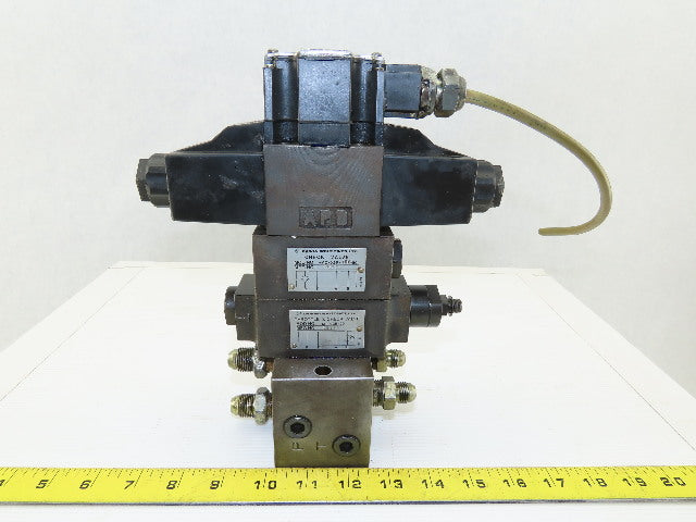 Daikin KSO-G02-2NA-10-N 4/3 Way Closed Center Hydraulic Valve Check Manifold