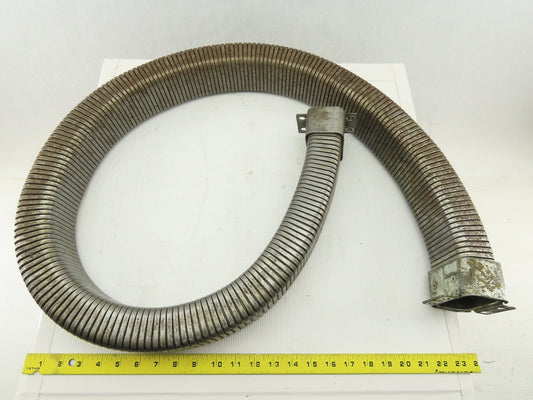3" x 2" Flexible Steel Wire Hose Carrier Drag Chain Enclosed 63"