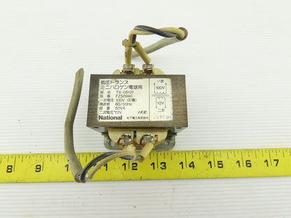 National TX-05121 100V Hi 12V Lo 50/60Hz 50VA Transformer