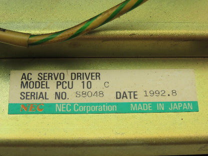 NEC PCU10C VADAAJ(PSC) 193-230072 AC Servo Driver Controller