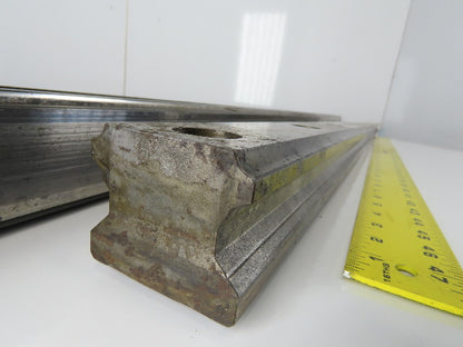 Size 65 Linear Guide Rail 65mm x 53mm 150mm Hole Centers 1998mm Set of 2