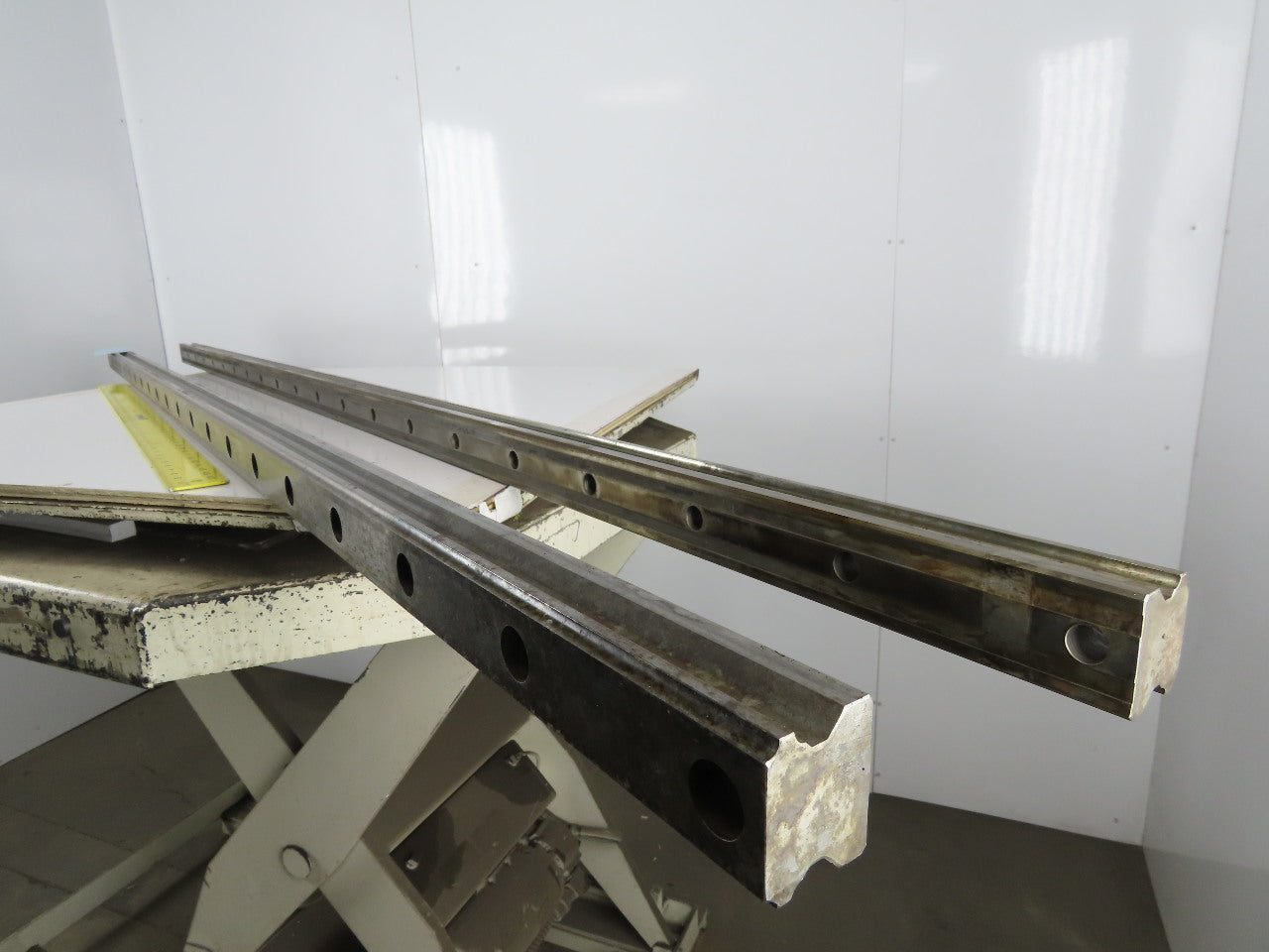 Size 53 Linear Guide Rail 53mm x 44mm 120mm Hole Centers 96" OAL Set of 2