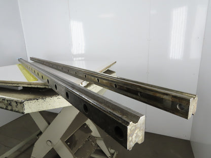 Size 53 Linear Guide Rail 53mm x 44mm 120mm Hole Centers 96" OAL Set of 2