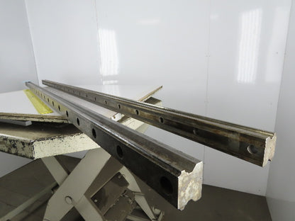 Size 53 Linear Guide Rail 53mm x 44mm 120mm Hole Centers 96" OAL Set of 2