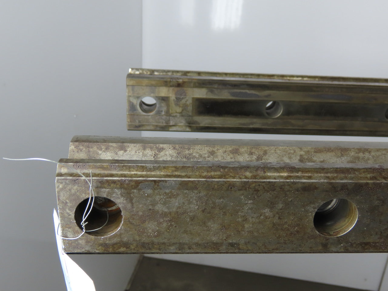 Size 53 Linear Guide Rail 53mm x 44mm 120mm Hole Centers 96" OAL Set of 2