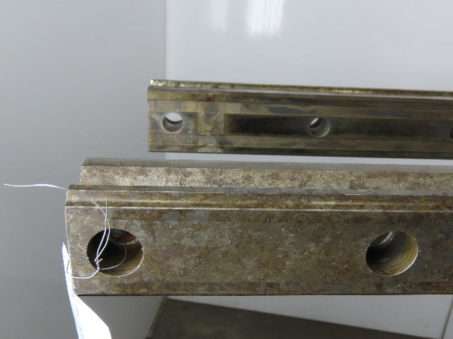 Size 53 Linear Guide Rail 53mm x 44mm 120mm Hole Centers 96" OAL Set of 2
