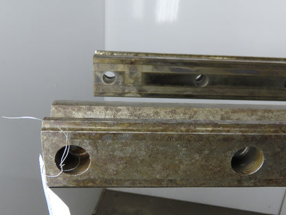 Size 53 Linear Guide Rail 53mm x 44mm 120mm Hole Centers 96" OAL Set of 2