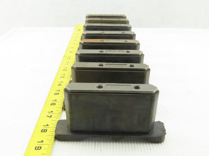 Dematic 06882-75006 Left Hand Sliding Shoe Sorting Slat Conveyor End Caps Lot/8
