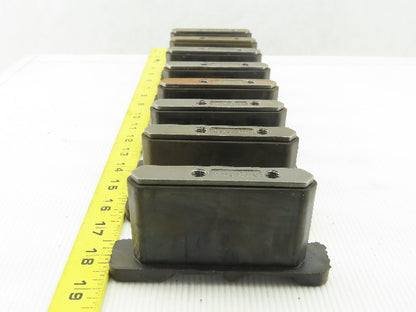 Dematic 06882-75006 Left Hand Sliding Shoe Sorting Slat Conveyor End Caps Lot/8