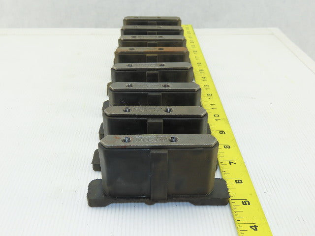 Dematic 06882-75006 Left Hand Sliding Shoe Sorting Slat Conveyor End Caps Lot/8