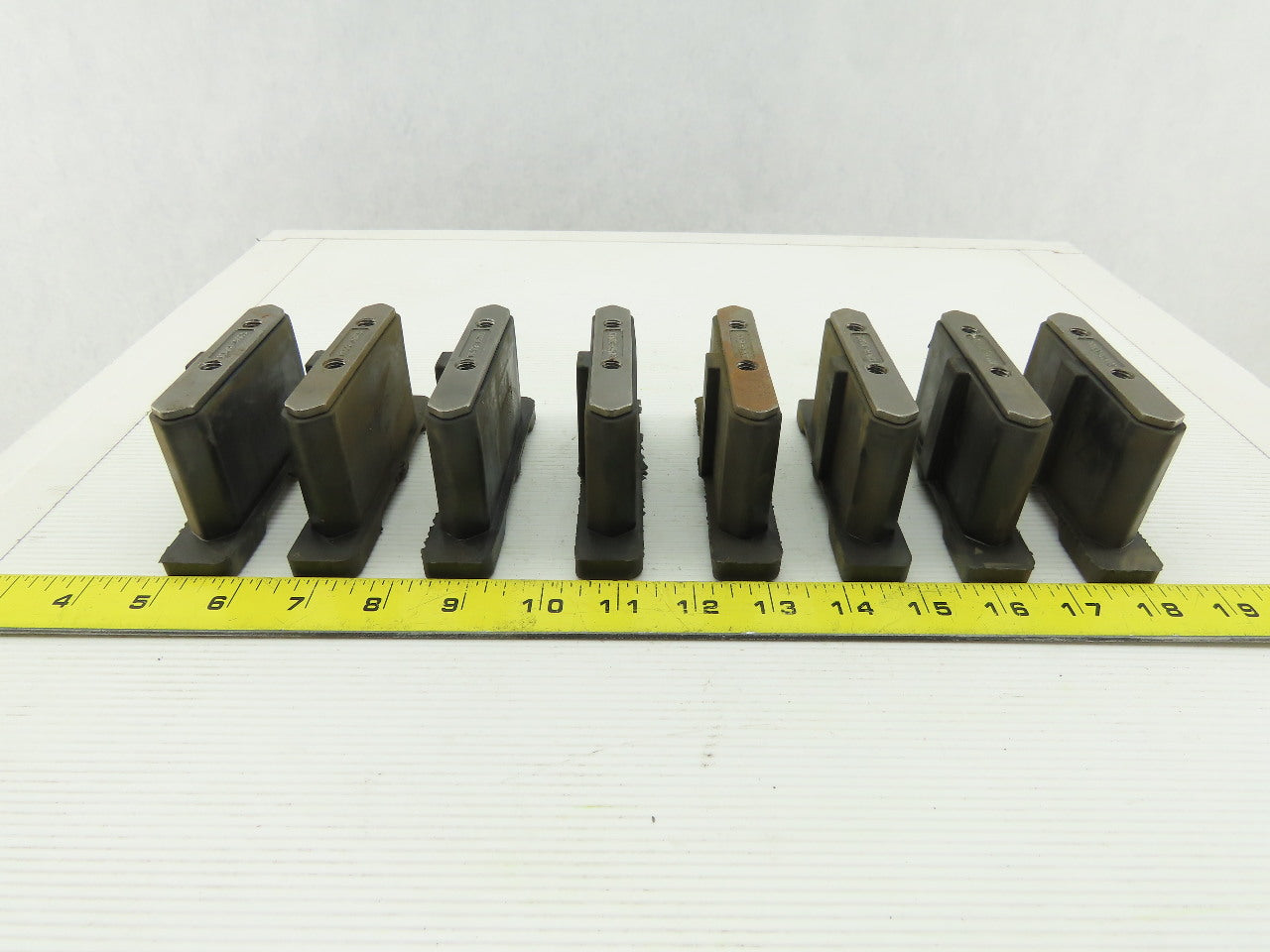 Dematic 06882-75006 Left Hand Sliding Shoe Sorting Slat Conveyor End Caps Lot/8
