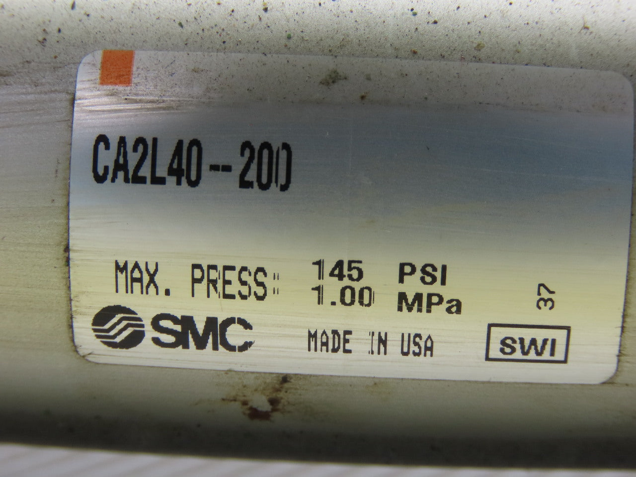SMC CA2L40-200 1-3/4" Bore 8" Stroke 5/8" Rod 145PSI Pneumatic Cylinder
