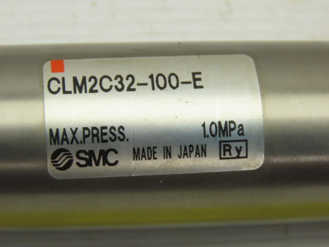SMC CLM2C32-100-E 32mm OD 100mm Stroke Double Acting Fine Lock Lock-Up Cylinder