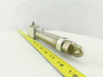 SMC CLM2C32-100-E 32mm OD 100mm Stroke Double Acting Fine Lock Lock-Up Cylinder