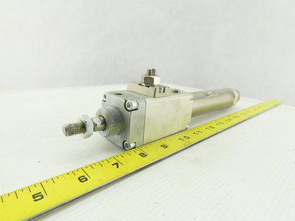SMC CLM2C32-100-E 32mm OD 100mm Stroke Double Acting Fine Lock Lock-Up Cylinder