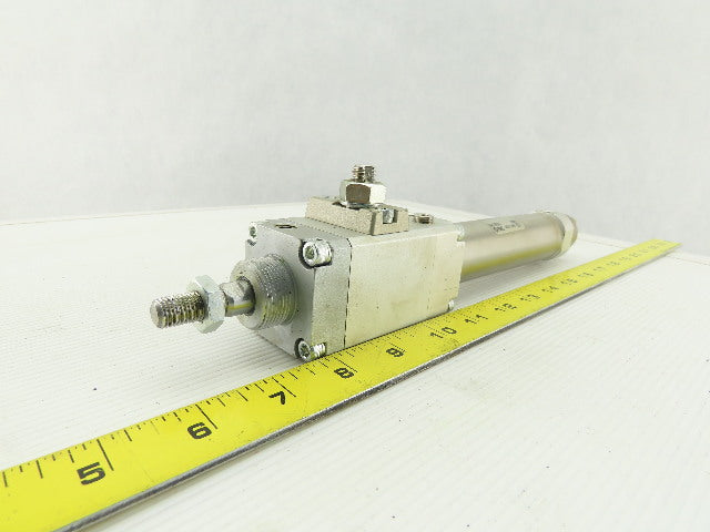 SMC CLM2C32-100-E 32mm OD 100mm Stroke Double Acting Fine Lock Lock-Up Cylinder