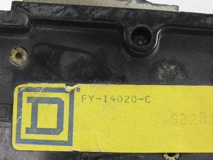 Square D FY-14020-A B C 20A I-Line 3 Individual Pole Circuit Breaker Lot of 3