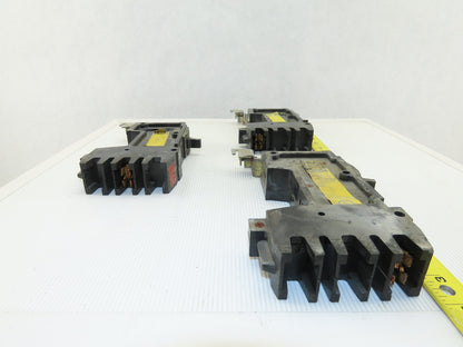 Square D FY-14020-A B C 20A I-Line 3 Individual Pole Circuit Breaker Lot of 3