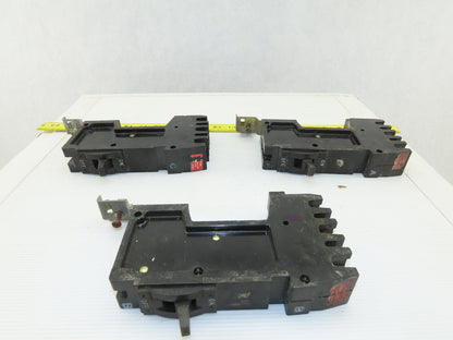 Square D FY-14020-A B C 20A I-Line 3 Individual Pole Circuit Breaker Lot of 3