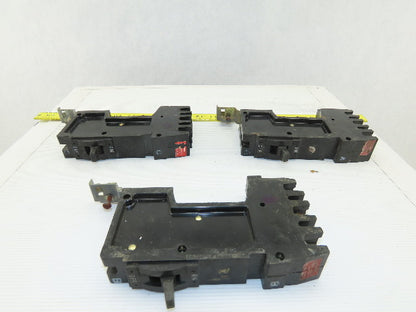 Square D FY-14020-A B C 20A I-Line 3 Individual Pole Circuit Breaker Lot of 3