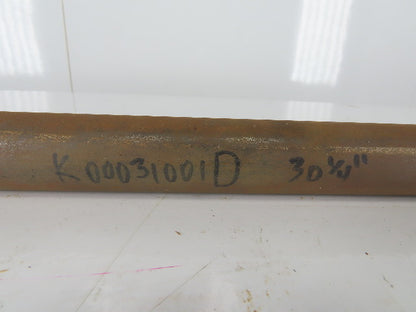 K00031001D 1-7/16" OD Solid Steel Shaft 5/8-16" Thread 30-1/4" OAL