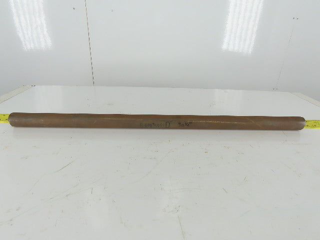 K00031001D 1-7/16" OD Solid Steel Shaft 5/8-16" Thread 30-1/4" OAL