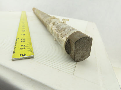 1-7/16" OD x 29-1/16" Solid Steel Pulley Shaft End Flats
