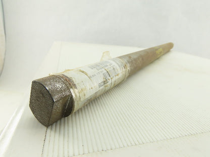 1-7/16" OD x 29-1/16" Solid Steel Pulley Shaft End Flats