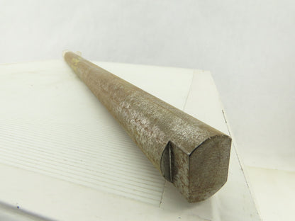 1-7/16" OD x 29-1/16" Solid Steel Pulley Shaft End Flats
