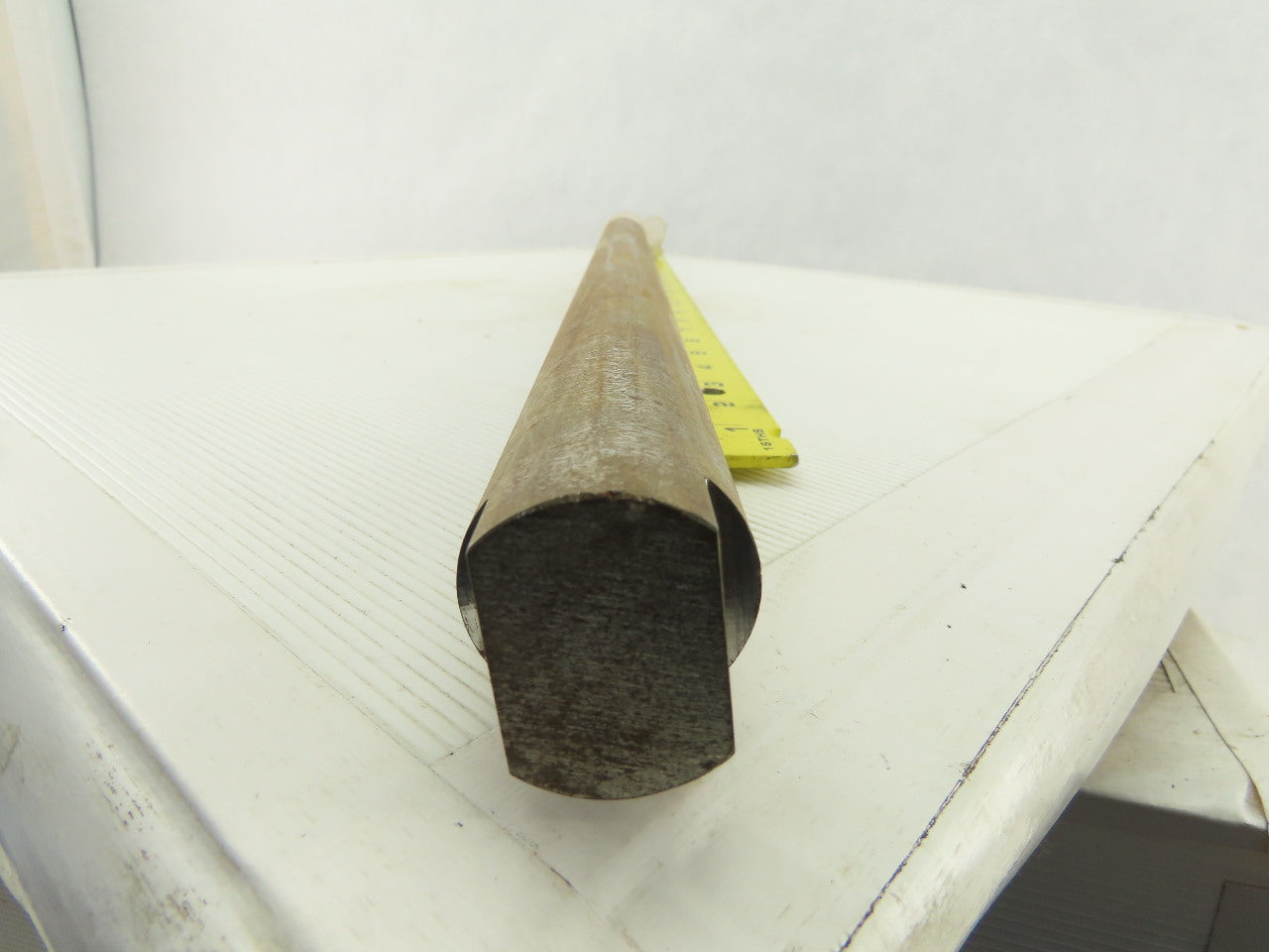 1-7/16" OD x 29-1/16" Solid Steel Pulley Shaft End Flats