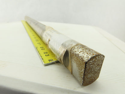 1-7/16" x 26-5/8" OAL Solid Steel Pulley Idler Shaft End Flats