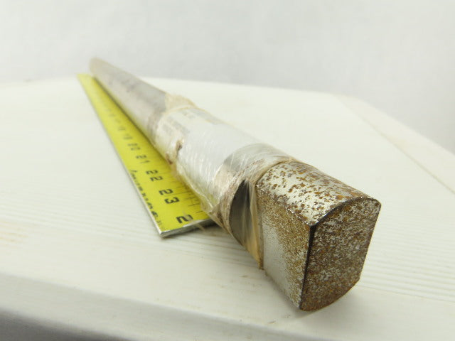 1-7/16" x 26-5/8" OAL Solid Steel Pulley Idler Shaft End Flats