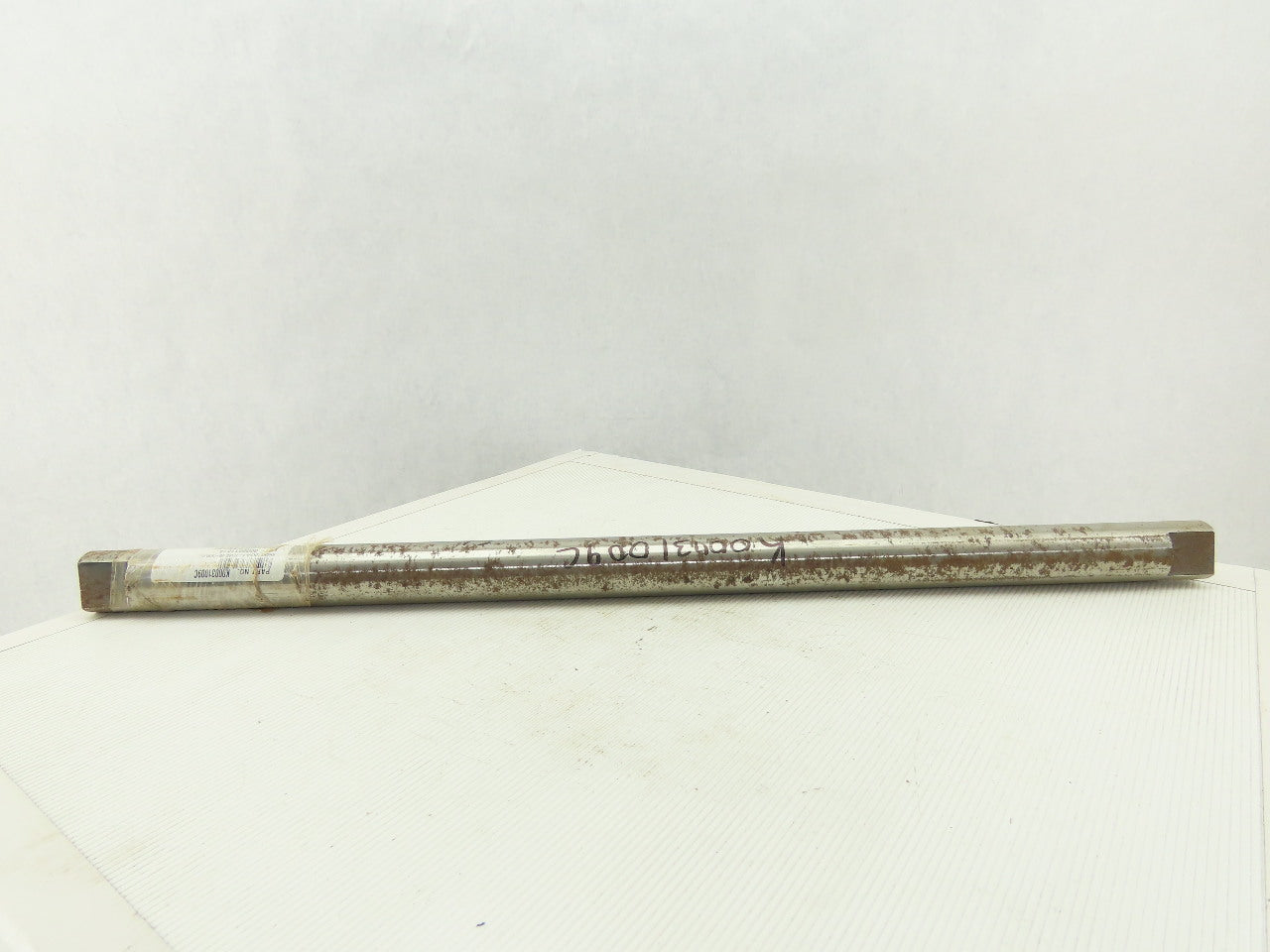 1-7/16" x 26-5/8" OAL Solid Steel Pulley Idler Shaft End Flats