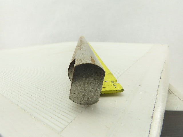1-7/16" x 26-5/8" OAL Solid Steel Pulley Idler Shaft End Flats